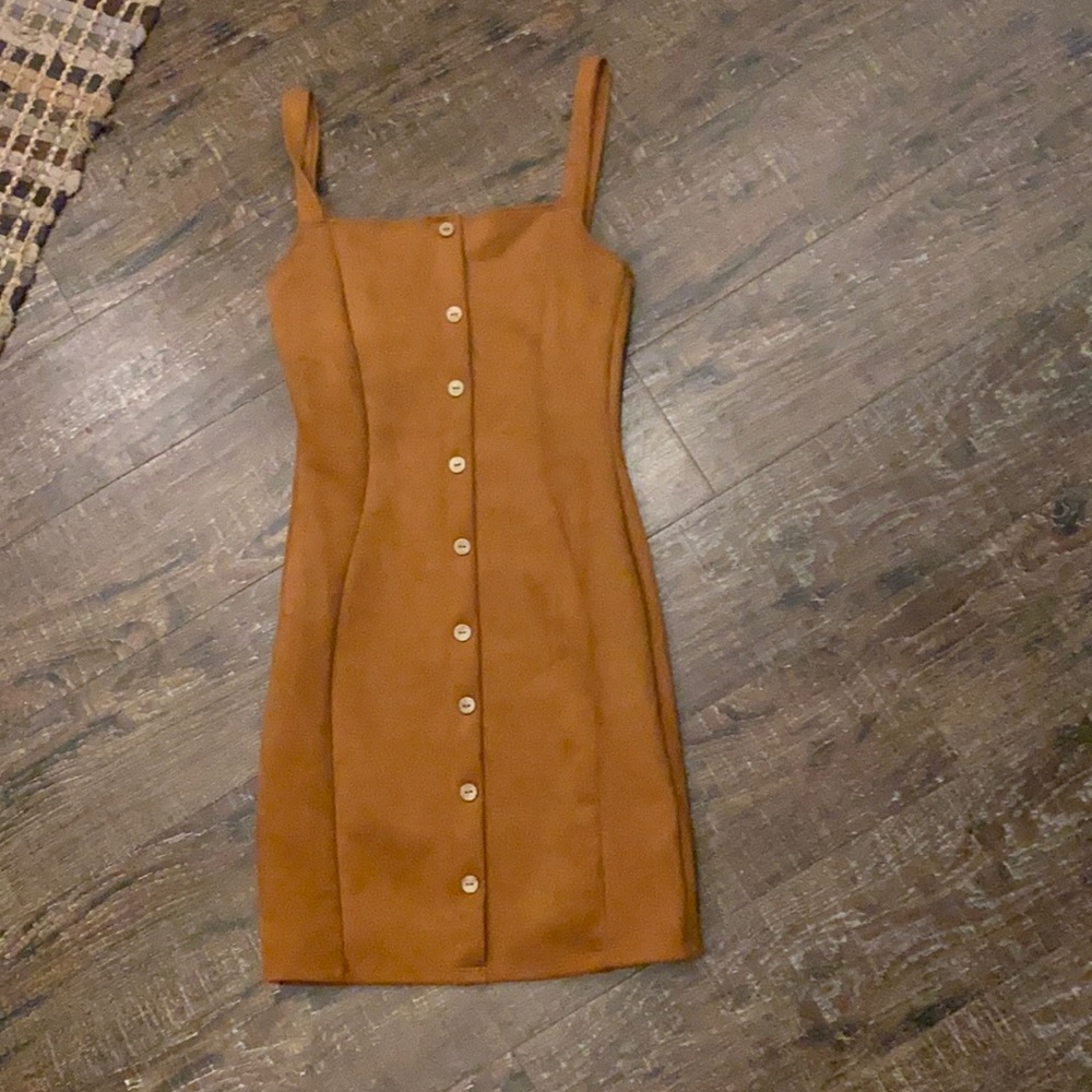 Orange dress with buttons